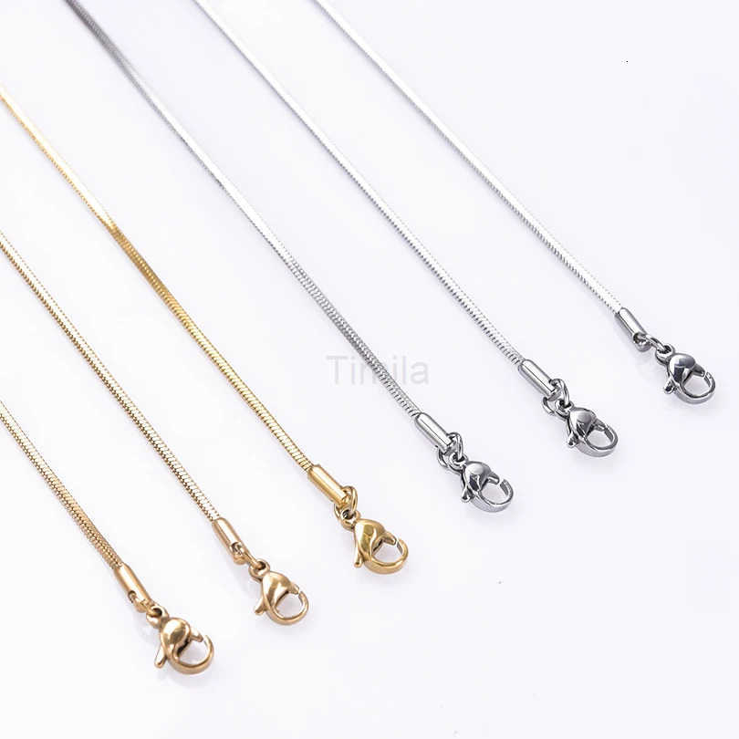 Snake Chain Necklace Stainless Steel Necklaces For Women Men Accessories Vintage Jewelry Collares Hombre U251022