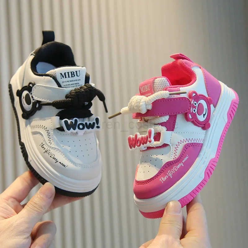 Disney Baby Boys Girls Casual Shoes Toddler Soft Bottom First Walking Shoes Childrens Sneakers Lotso Kids Shoes Size 2130 H251022