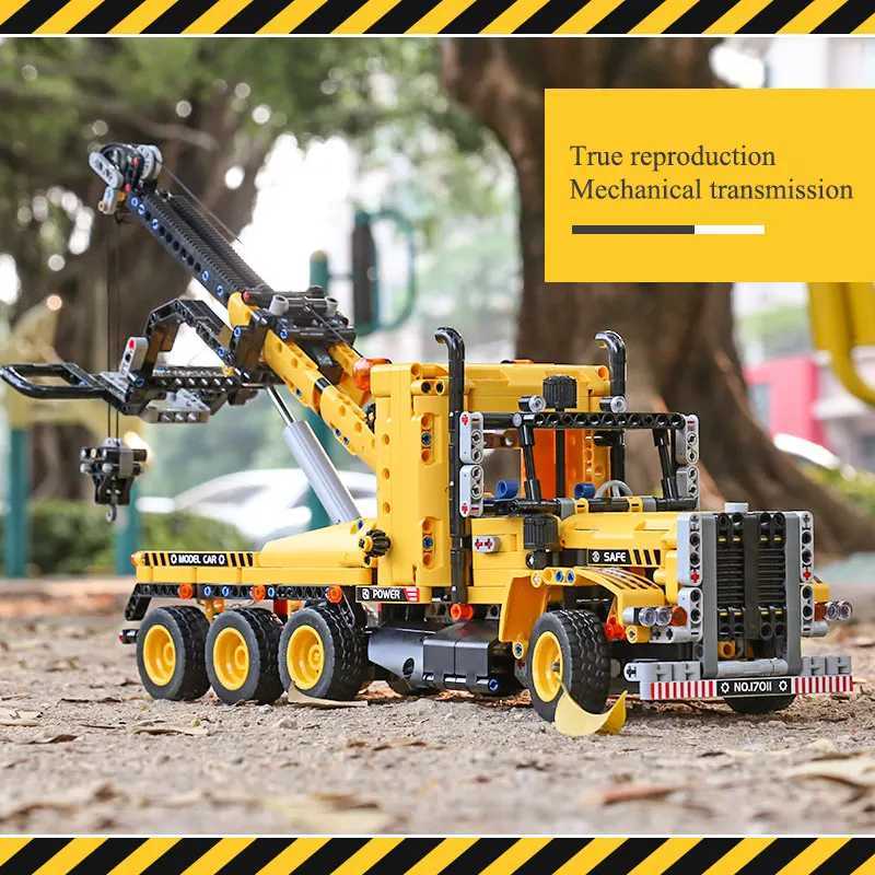 Mould King 17011 Technical Truck Toys The MOC43434 Tow Truck Building Block Assembly Car Brick Set Kids Christmas Gift J251022