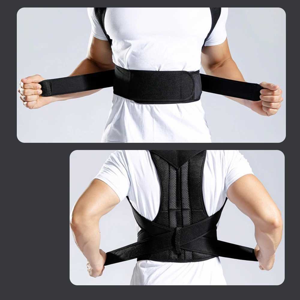 Back Brace Adjustable Scoliosis Hunchback Posture Corrector Adults Chest and Neck Forward Tilt Spine Support Straight Corrector D251022