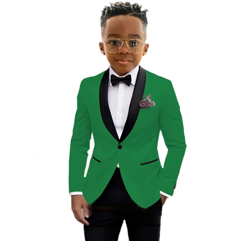Suit For Boy 2 Piece Blazer Pant Sets Wear Birthday Stage Child Slim Fit Wedding Suit Set Formal Performance Costumes 216 Years 251021