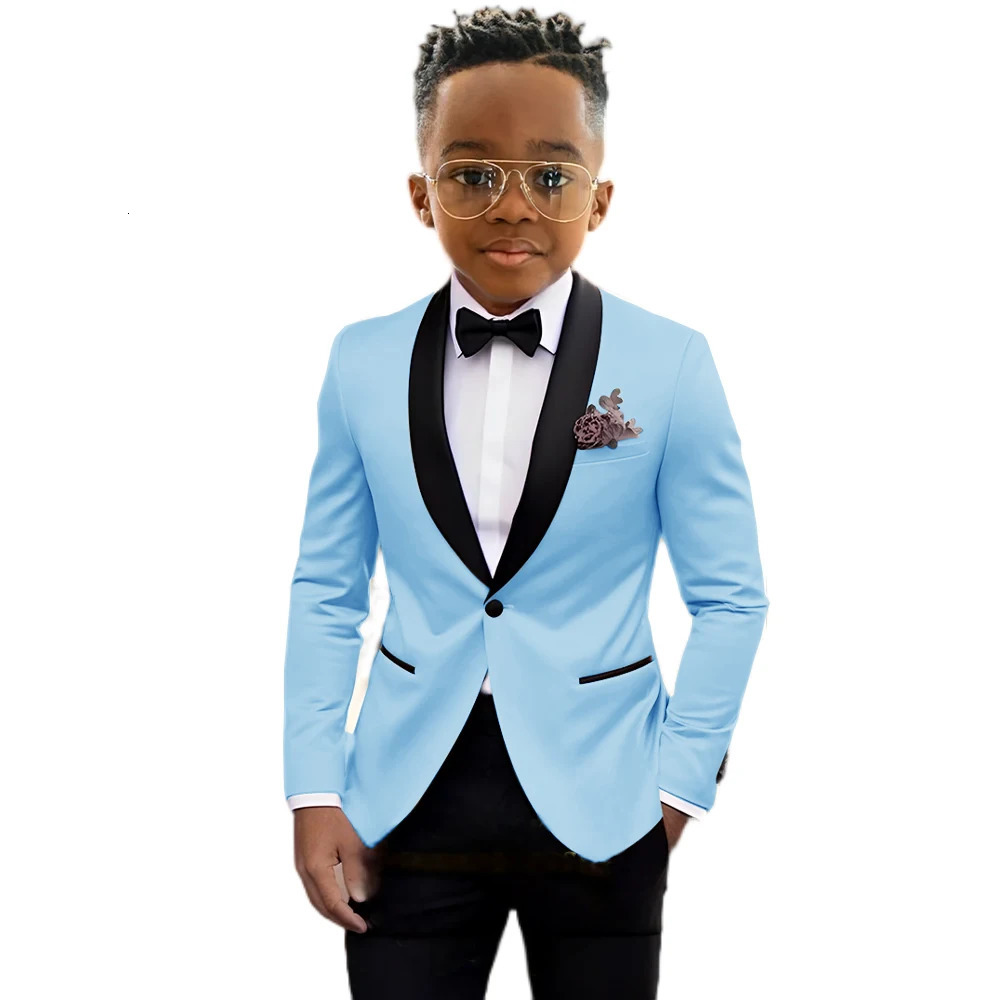 Suit For Boy Blazer Pant Sets 2 Piece Child Slim Fit Wedding Suit Set Formal Wear Birthday Stage Performance Costumes 216 Years i251021