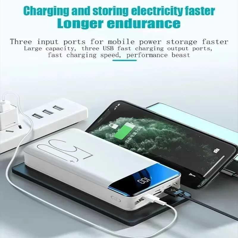 OnePlus 200000mAh Power Bank Micro USB QC Fast Charging Outdoor Camping Powerbank LED Display Portable External Battery J251114