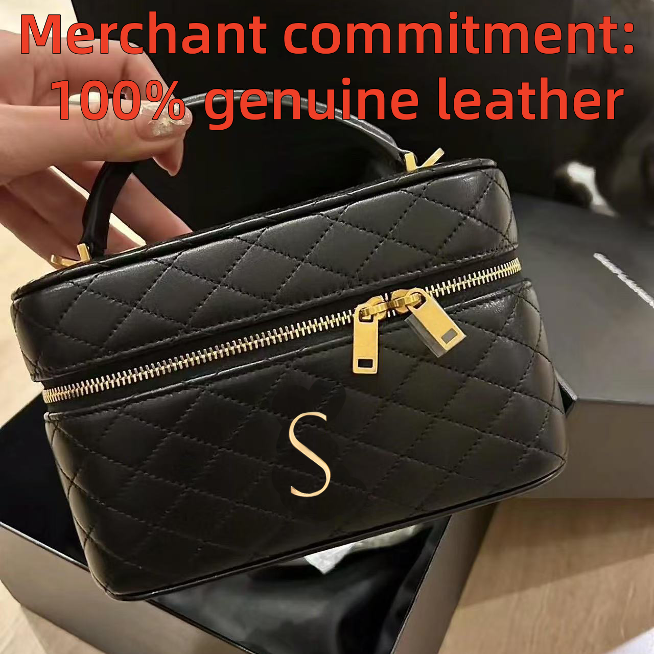 Luxury Designer bags Womens genuine leather shoulder strap top handle Detachable GABY Shoulder Bag fashion Womens makeup bag quilted leather Evening Bags