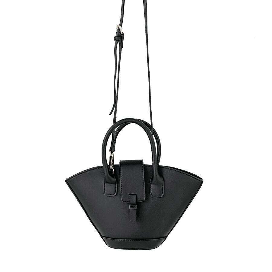 New Style Handheld Wing Fashionable High-End Basket Simple Niche PU Crossbody Bucket Bag For Women B5
