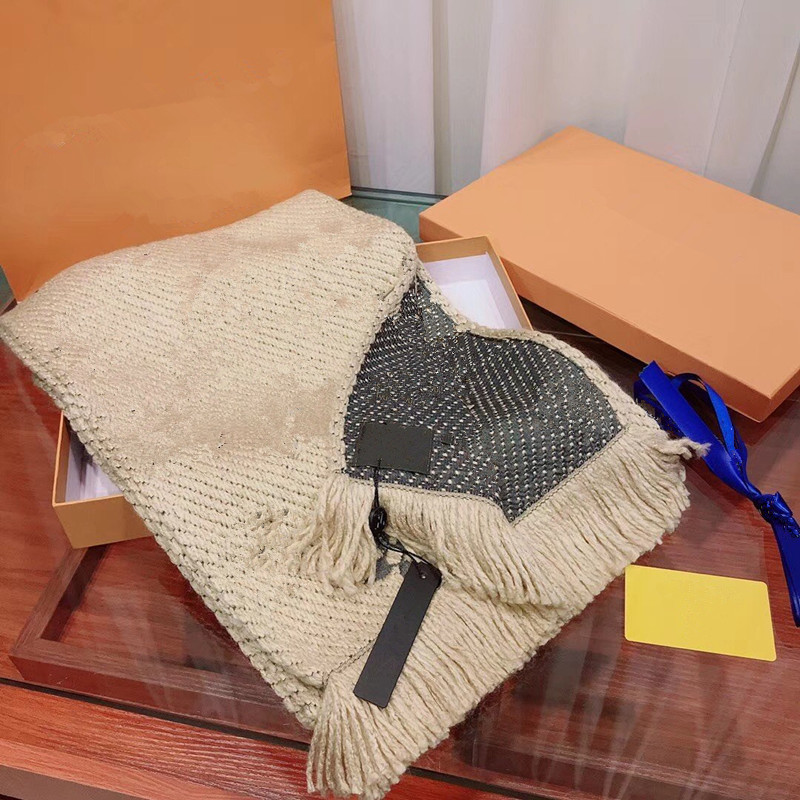 designer scarf Cashmere scarf for women wool winter shawl scarf men cashmere Letter Flower Christmas gift