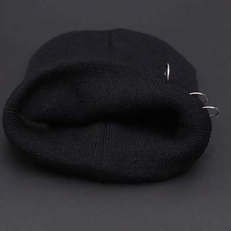 COKK Autumn Winter Hats For Women Girls Knitted Cap With Ring Hip Hop Korean Bonnet Beanie Hat Female Stretch Hats Gorras Black J251022