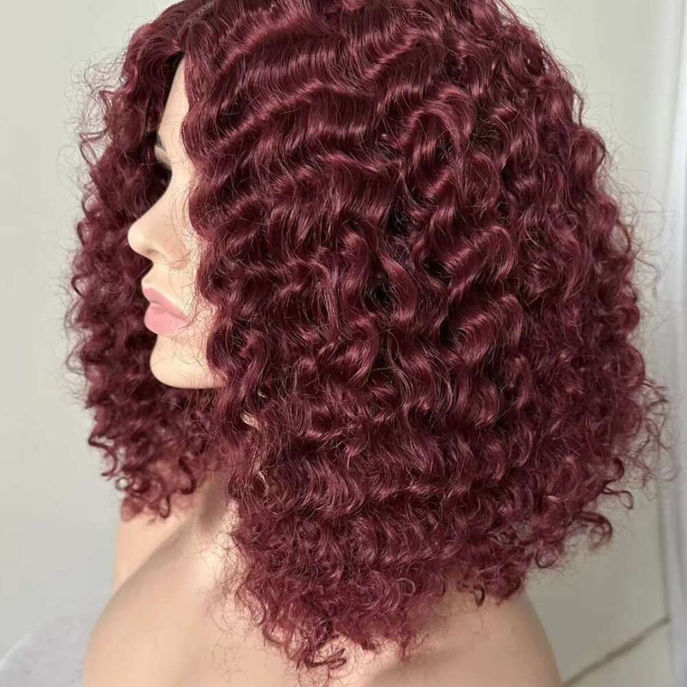 Fashion Black Big Wave Curly Hot-Selling Lace Front Full Wig