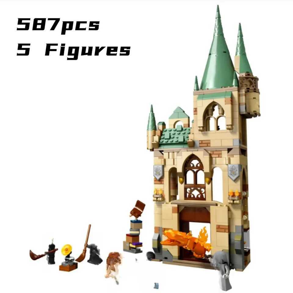 587Pcs Room of Requirement Magic House Model Moc Bricks 76413 Building Blocks Movie Sets Kids Toys Birthday Gifts for Boys 6114 J251022