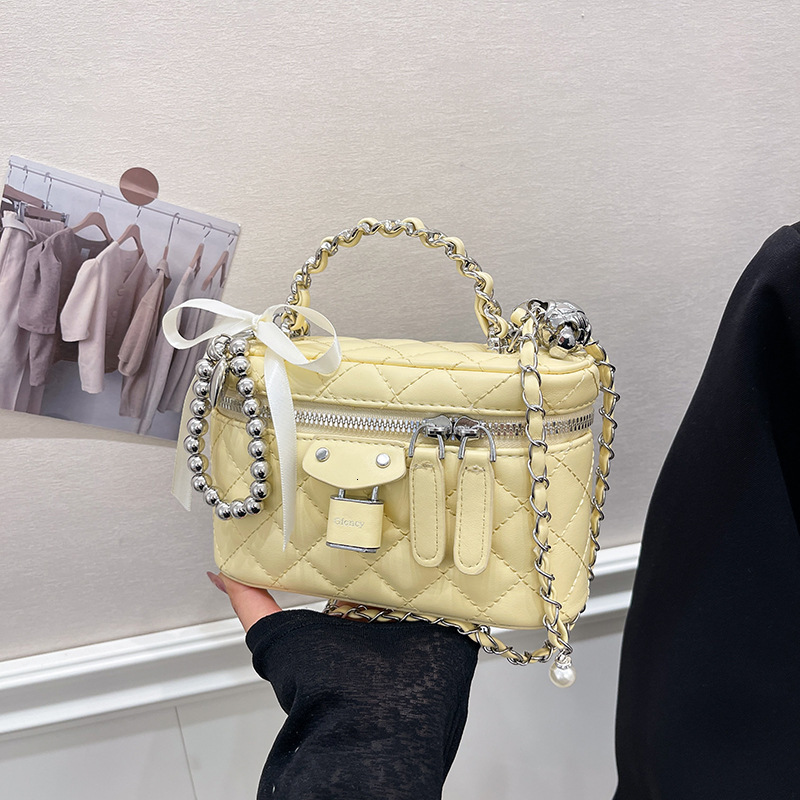Luxury Brand Designer Bag High-Quality Textured Handbag For Women 2025 New Fashion Chain Shoulder Bag Small Style Quilted Crossbody Bag