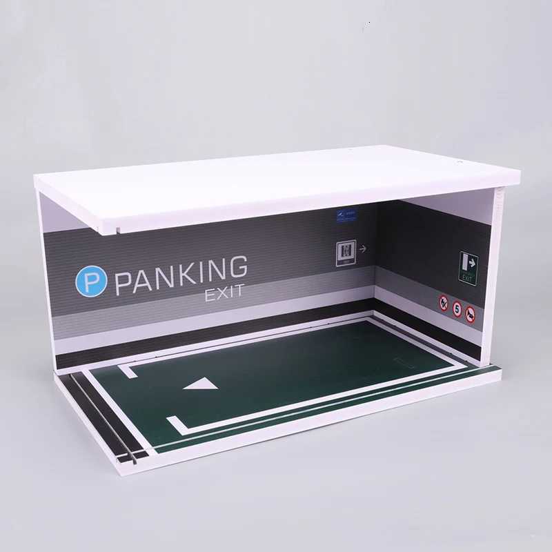 118 Car Models Parking lot Solid Parking Garage Model With lights And Acrylic Dust CoverT251023