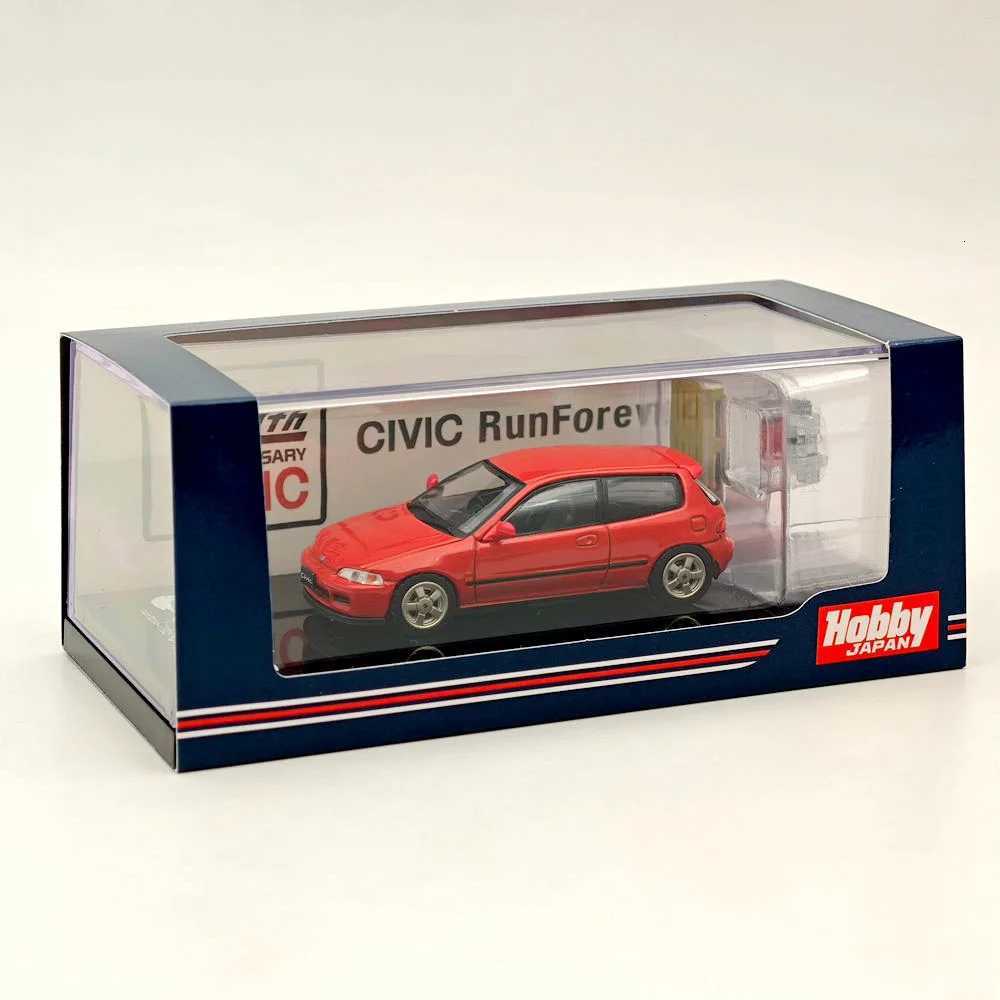 164 for CIVIC EG6 SirS With Engine Display Model Milano Red HJ641017SR Diecast Models Car CollectionT251023