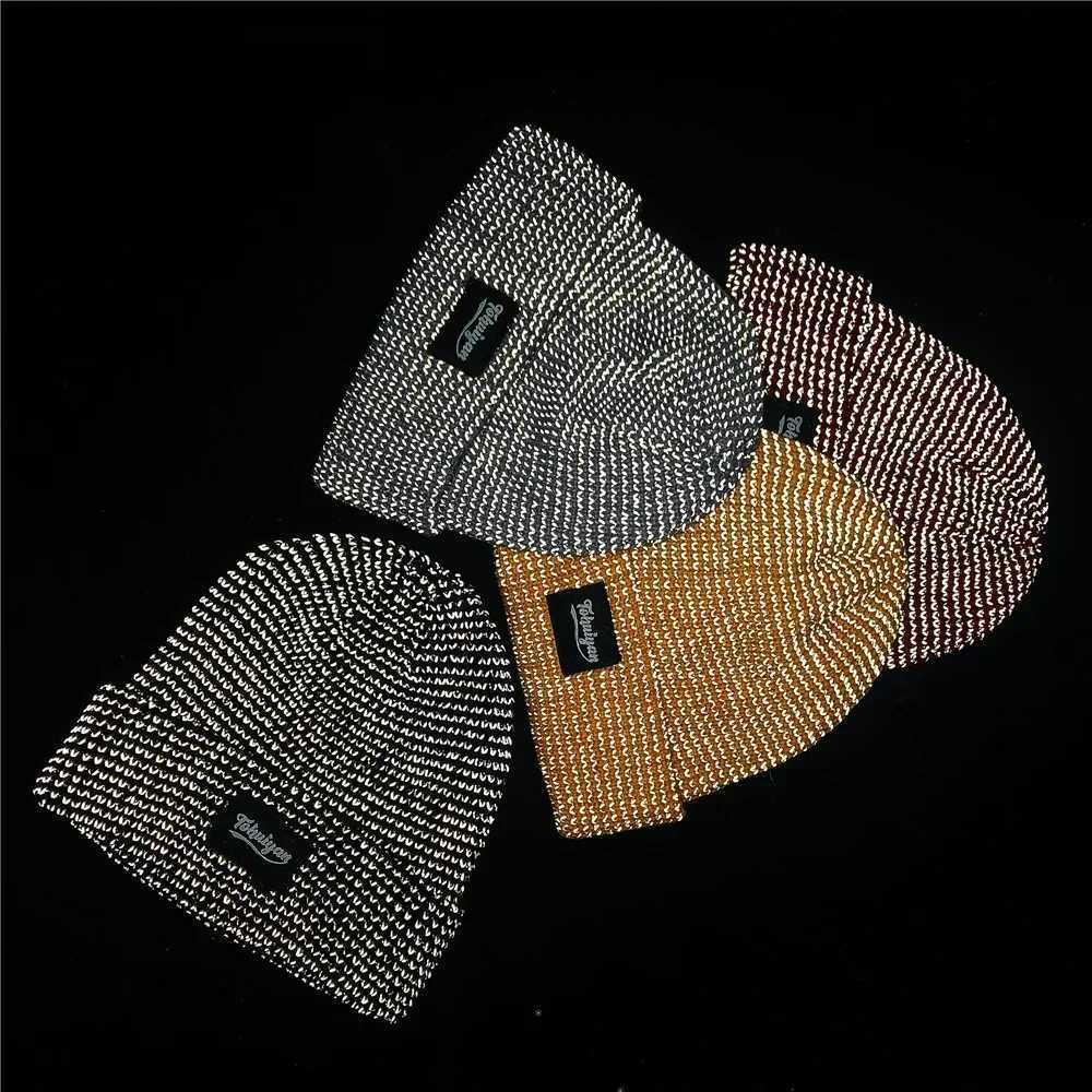 TOHUIYAN Rctive Knitted Hats Magical High Visibility Winter Warm s Wen Men Bonnet Beanie Hat for Night Running WalkingW251023