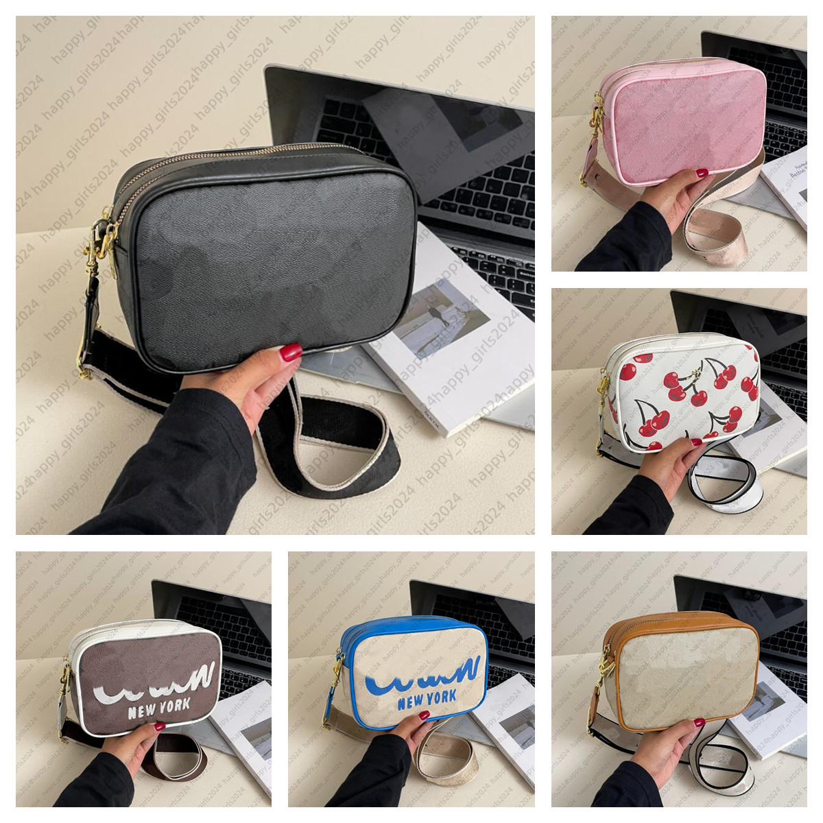 Designer Jamie camera bag women men bag crossbody purse shoulder bag square samll tote handbag Man leather coas messenger wallet hobo satchels clutch wallet bags