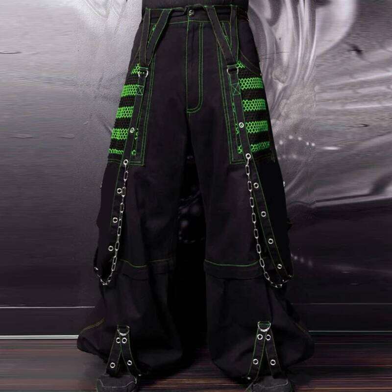 Punk Style Y2k Wid Leg Denim E-girl Gothic Loose Trousers Cyber Grunge Cargo Pants Haruku High Waist Baggy Jeans Women