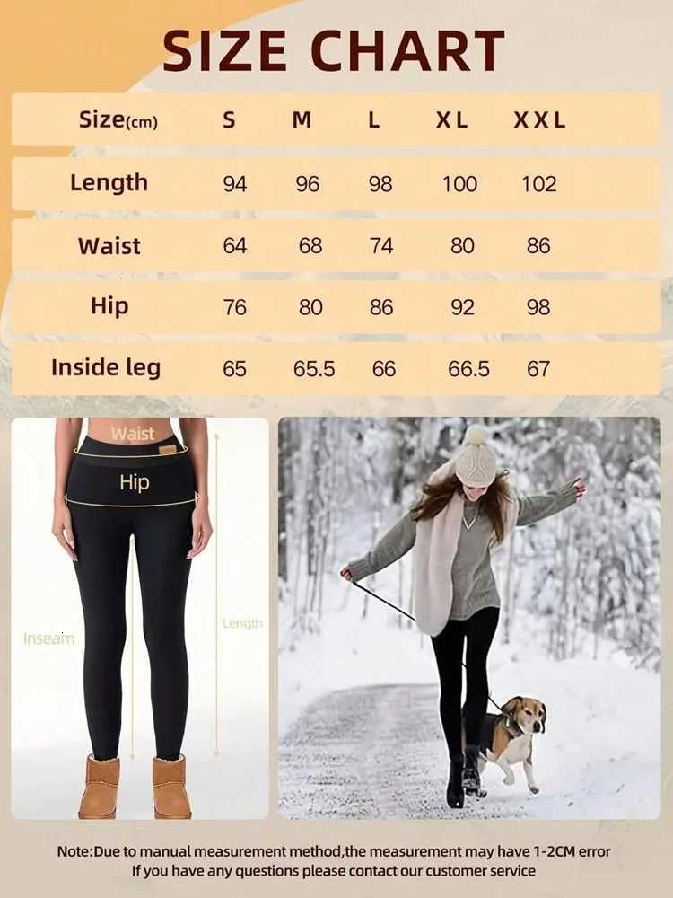 Winter Velvet Thicken Leggings Women Solid Color Thick Fleece Pants High Waist Thermal Warm Stockings Casual Tights StreetwearT251023
