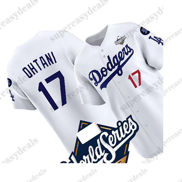 17 Shohei Ohtani Dodgers 2025 World Series Jerseys Yoshinobu Yamamoto Enrique Hernandez Freddie Freeman Mookie Betts Roki Sasaki custom