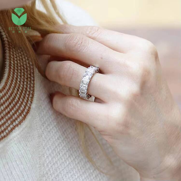 Fine Jewelry 9K 14k 18K Gold Lab Grown Diamond Ring IGI Certified CVD Round Shape Lab Diamond Wedding Rings Jewelry