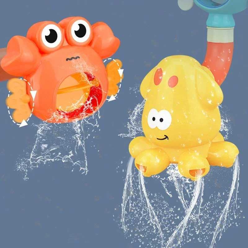 Baby Bath Toys Water Game Giraffe Crab Model Faucet Shower Playing Water Spray Swimming Bathroom Toys for Kids Christmas Gifts J251023