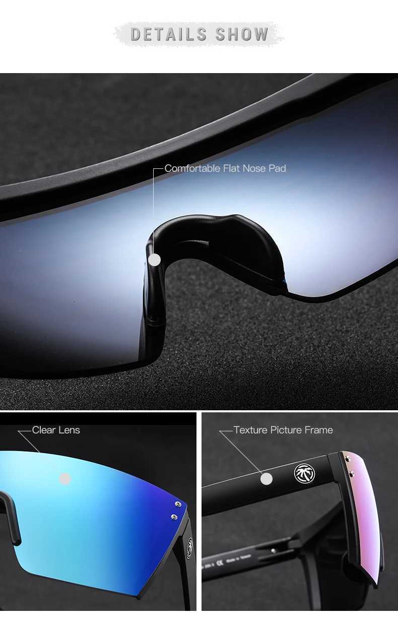 luxury Heat Wave brand Women men sunglasses square Conjoined lens Gradient lens sun glasses UV400W251023