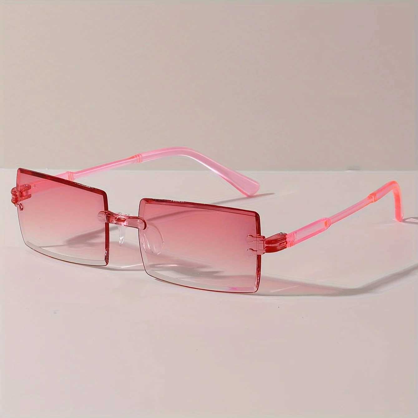 9pcs Rectangle Fashion Sunglasses For Women Men Cute Candy Color Decorative Shades For Vacation Beach Party Shades Glasses UV400W251023