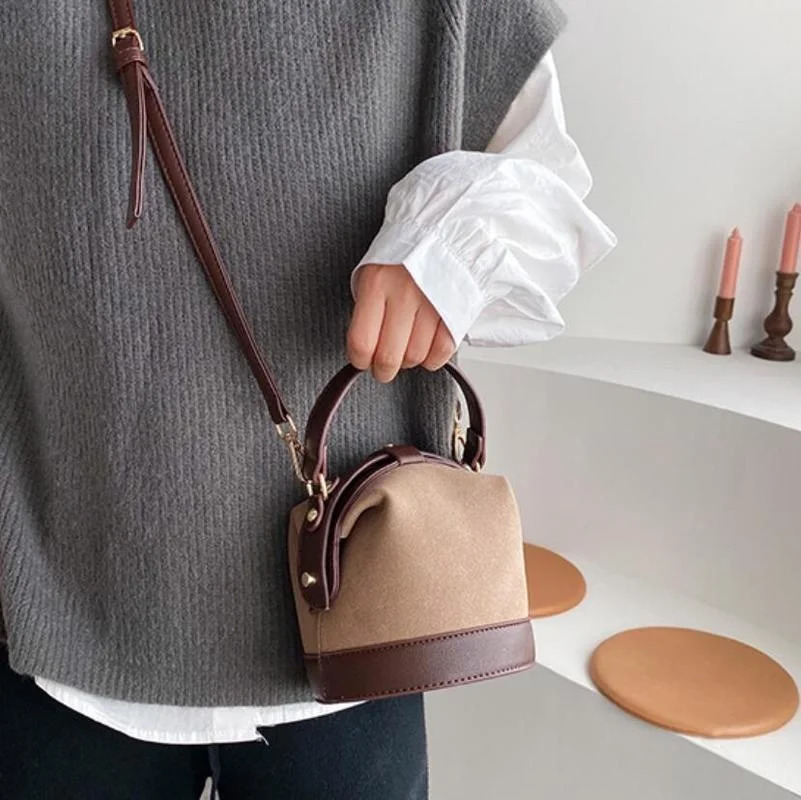 Vintage Fashion Female Tote Bucket Bag Travel Shoulder Messenger Womens Handbag Purses and Handbags 251018