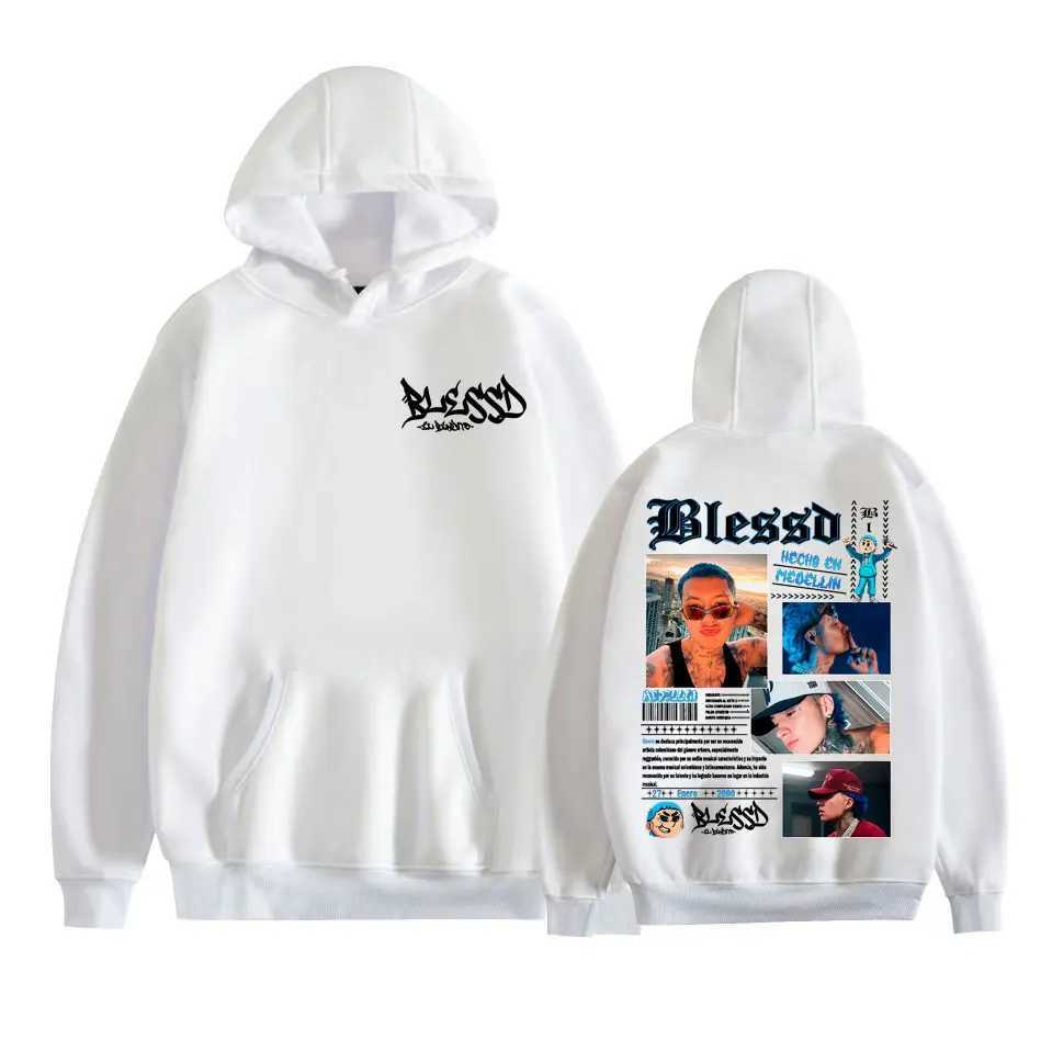 Rapper Blessd Music Album 2025 Tour Hoodies Mens Clothing Fashion Hip Hop Punk Sweatshirt High Quality Comfort Hoodie PulloversT251023