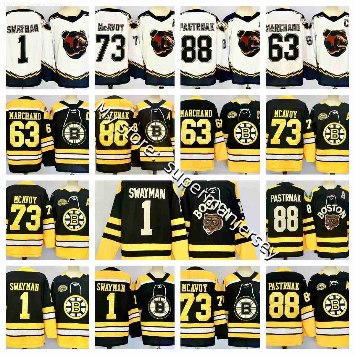 David Pastrnak boston hockey jersey bruin jersey Bergeron Brad Marchand Charlie McAvoy Jeremy Morgan Geekie Swayman Joonas Korpisalo Elias Lindholm xs4xl 2025