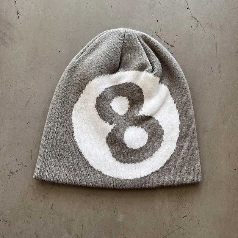 Winter Beanies Hat Men Women Paragraph Quality Cap Number 8 Y2k Warm Fashion Hundred Take Cold Cap for Couple New FashionXJ251023
