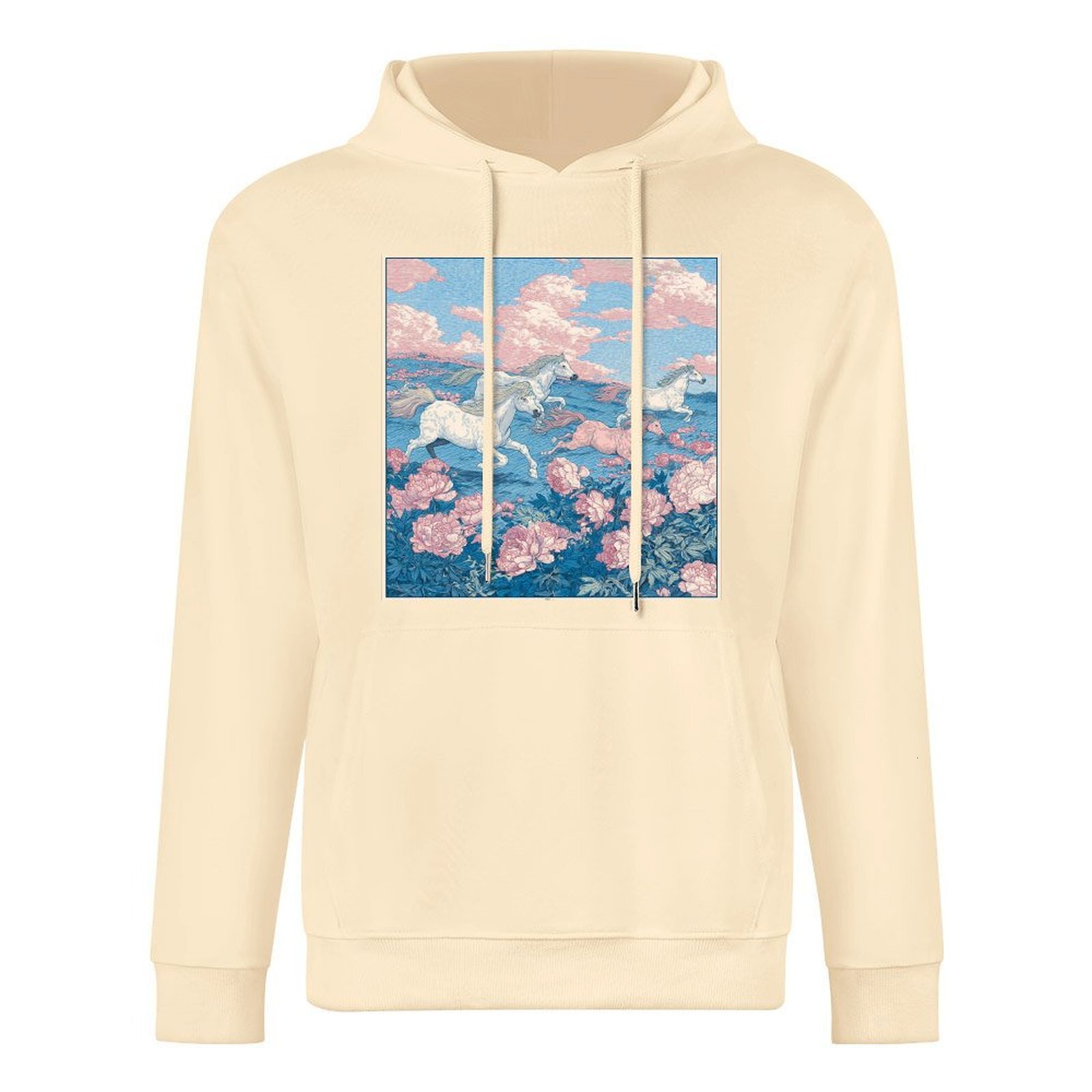 H Designer Fall Winter Hoodie Luxury Horse Print Design Unisex Long Sleeve Streetwear Hip Hop Oversized Fit Hoodie Men's Fashion Apparel H36