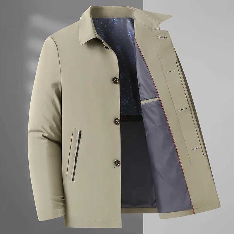 Jacket Four Seasons Mens Fashion Business Middleaged and Elderly British Style Casual Slimming Wedding Work Mens Jacket W251023