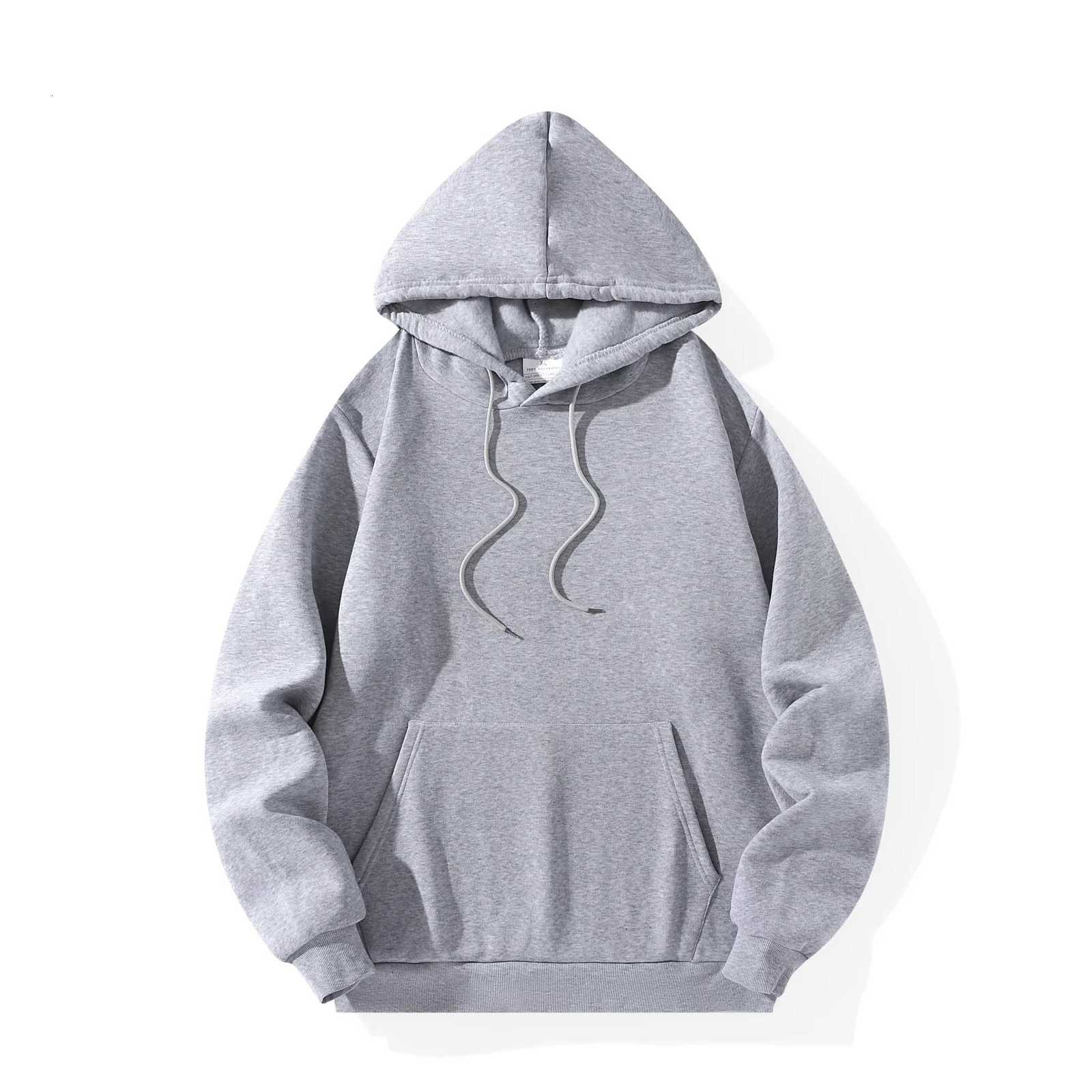 Solid Color Sports and Leisure Hoodie Mens and Womens Autumn and Winter Thermal Shirt Hiphop Street Wear Fashion Loose JumperT251023