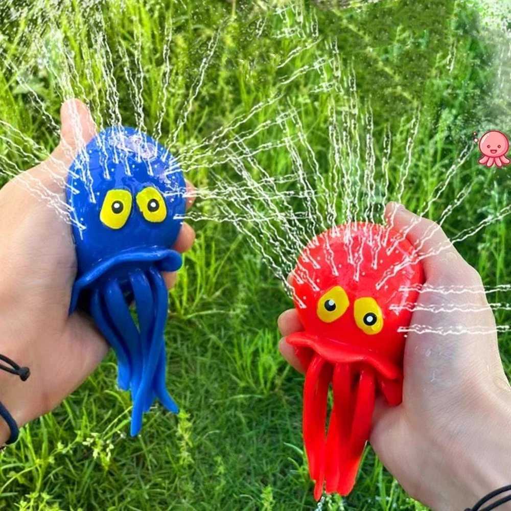Octopus Baby Bath Toys Absorbent Squeeze Water Toys Stress Relief Sensory Play Summer Pool Beach Swimming Fun for Kids J251023