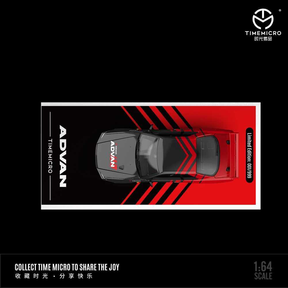 TIME MICRO 164 H300GTR R34 ADVAN Painting Simulation Alloy Car Model for HobbyCollectiblesDisplayGiftT251023