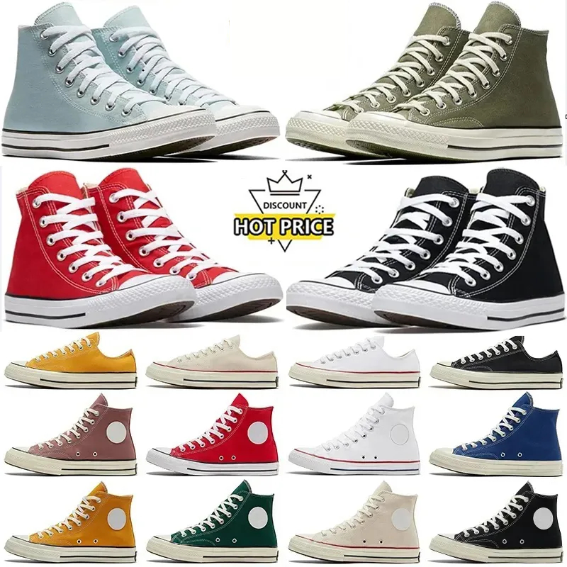 Designer women casual shoes classic black canvas casual sneakers men platform white chucks shoes green Tennis sports fashion thick bottom trainers