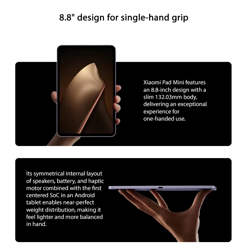 Global Version Xiaomi Pad Mini MediaTek Dimensity 9400+ 8.8" 3K ultra-clear display 7500mAh battery