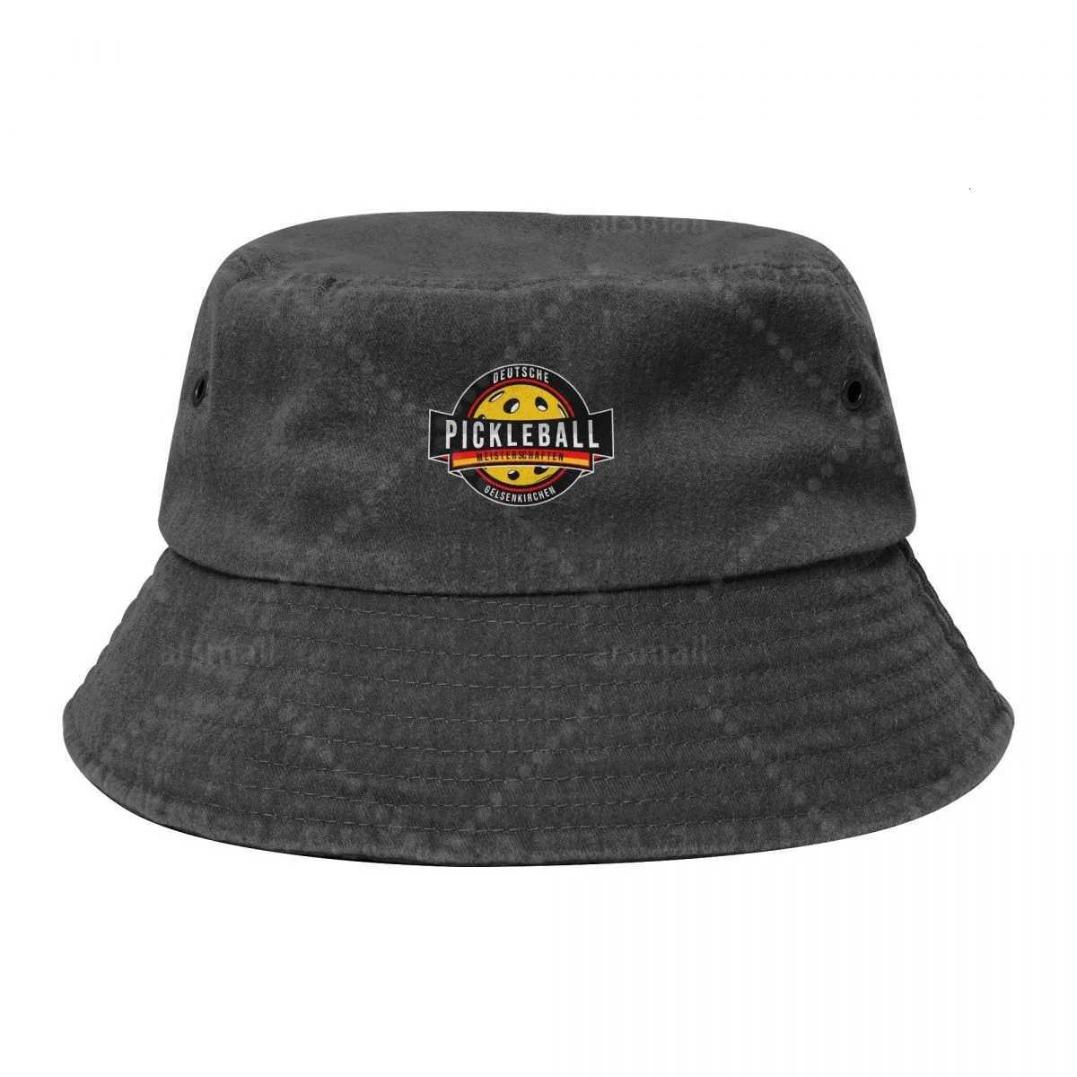 Pickball Unisex Cotton Bucket Hats Adjustab Outdoor Sun Hat for Beach TravelW251023