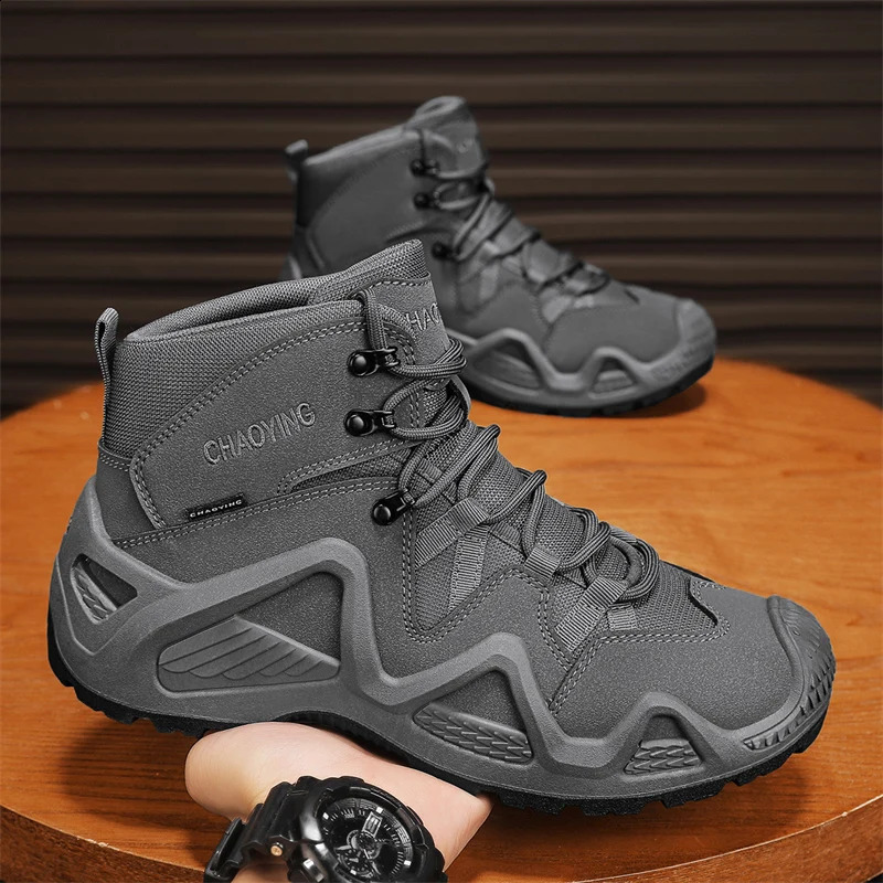 Working Shoes for Men Shoes Big Size Tactical Military Boots Men Dress Boot Mens Shoe Gothic Mens Boots to Work Shose Man Ankle 251021