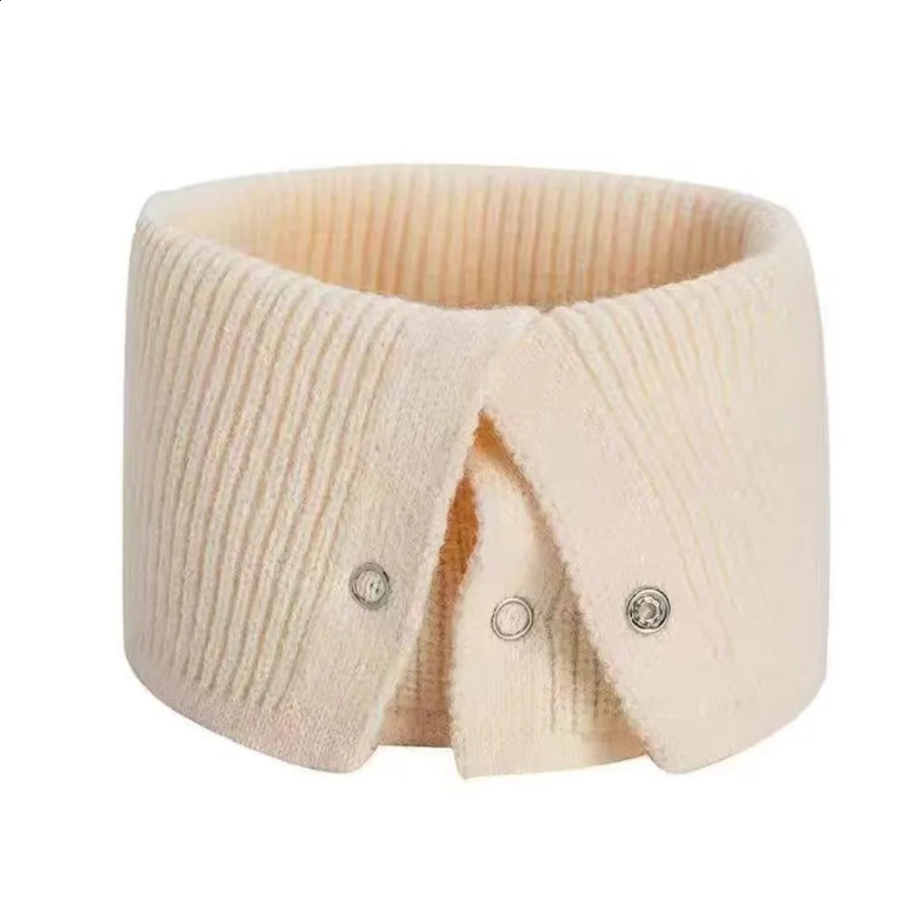 Windproof Neck Warmer Coldproof Versatile Knitted Scarf Warm Solid Color Neckerchief Gift 251020