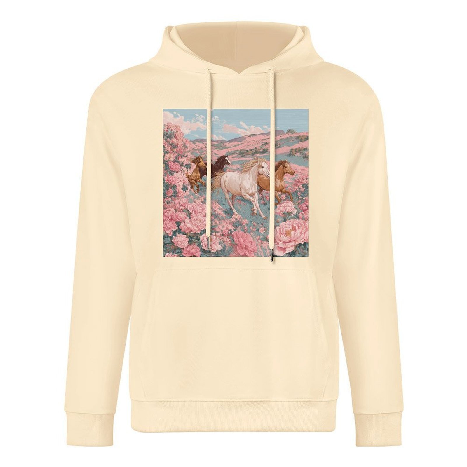 H Designer Fall Winter Hoodie Luxury Horse Print Design Unisex Long Sleeve Streetwear Hip Hop Oversized Fit Hoodie Men's Fashion Apparel H35