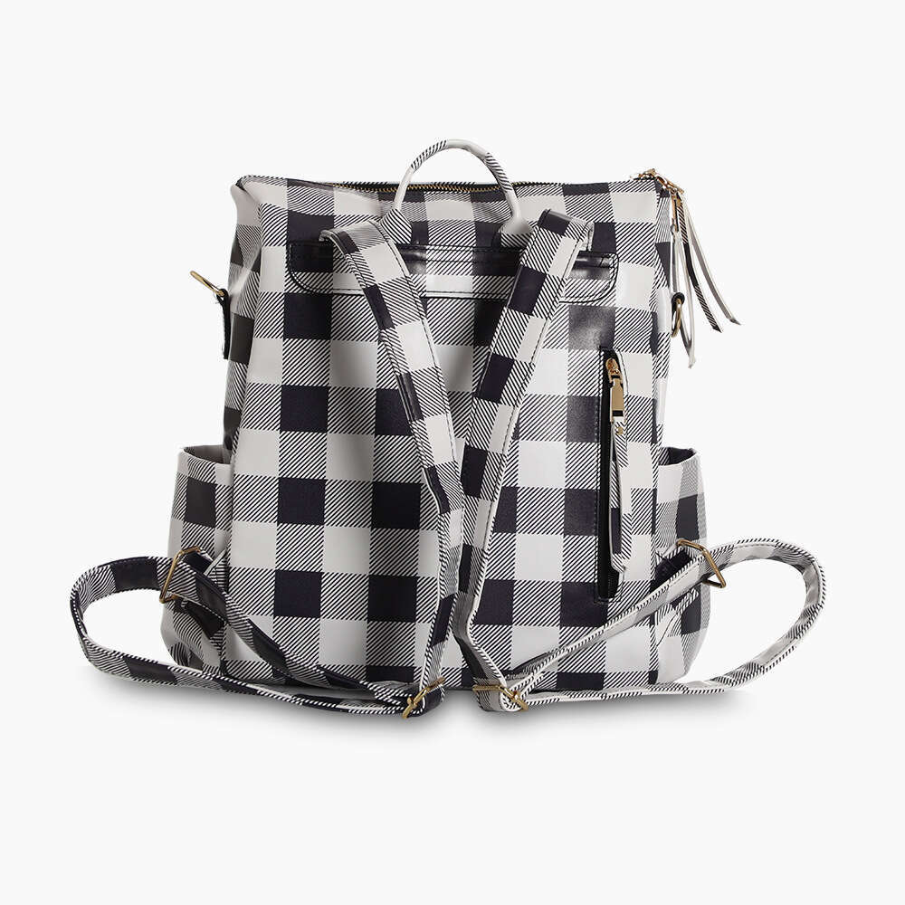 New Trendy Casual Travel Plaid Zipper Fashion Backpack High Quality