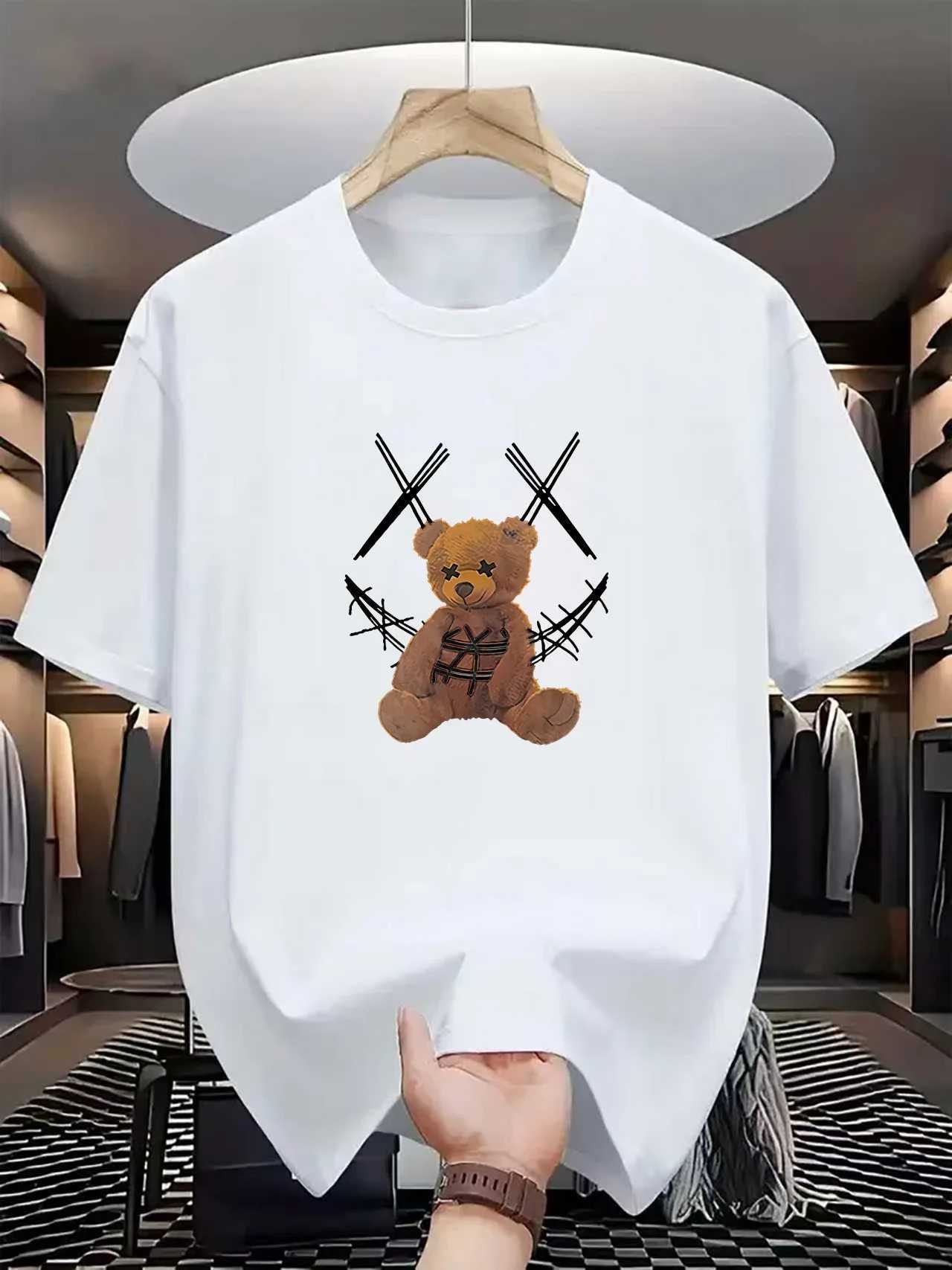 Latest Style Mens Slim Breathable Sports Casual Printed TShirt Fit for Evening Strolls Campus Events Daily WearXJ251023