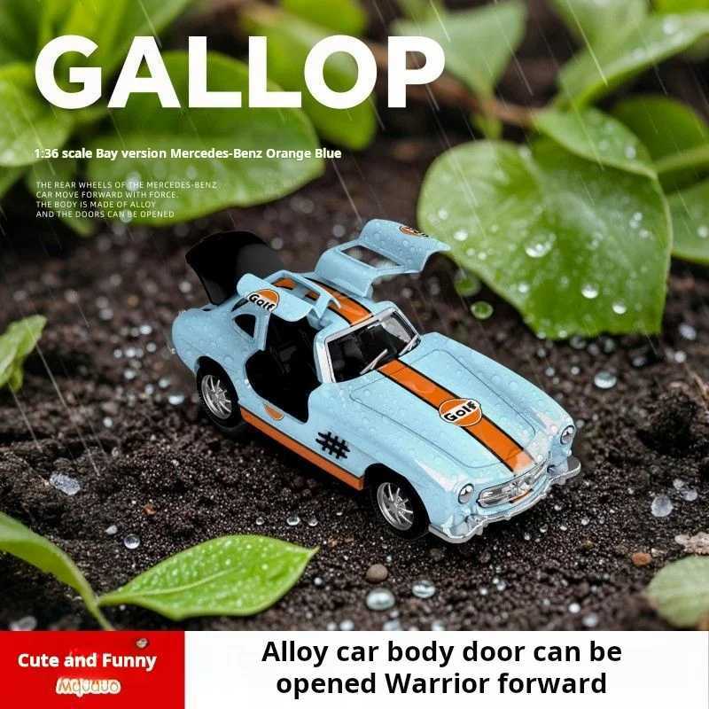 136 Scale Gulf Oil Series Classic Retro Coupe Diecasts Toy Vehicles Metal Car Alloy Model Car Collection Toy Birthday GiftT251023