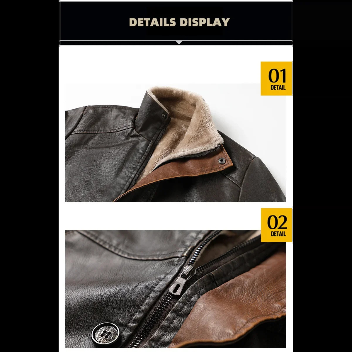 Men Coat Winter Long Leather Jacket Casual Coats Faux Vintage European Size Plus Fleece Large Lapel Suit Fur 251023