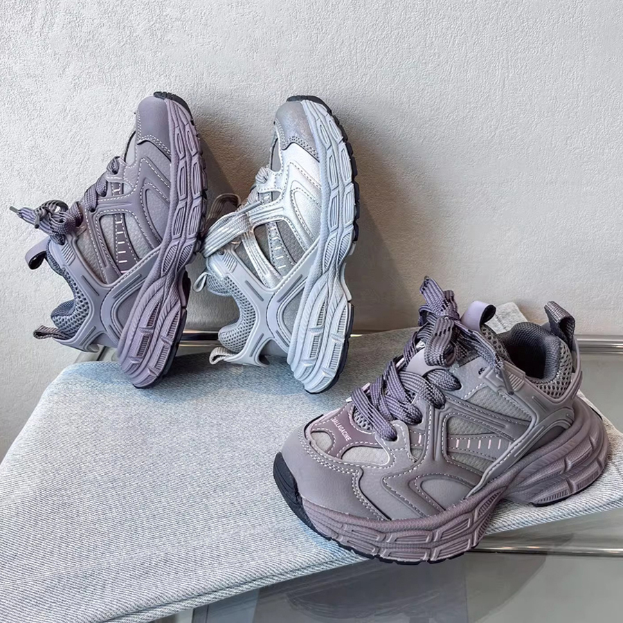 Kids Shoes Dad Sneakers for Boy Girl Thick Bottom Platform Youth Teens Students Sneakers Children's Toddler Trainers Sizes 26 - 37 US9C-US5Y W010