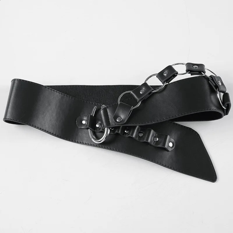 Vintage Chic PU Belt Women Adjustable Y2K Leather Punk Melt Belted Leather Pants Waist Sexy Waistband Belt Jeans Decoration 251013