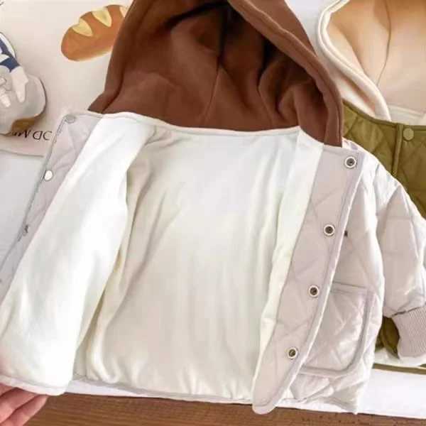 New Winter Cottonpadded Jacket Boy Kids Thickness Coats Children Outerwear Winter Autumn Y251023
