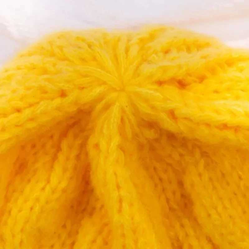 Unisex Thread Knitted Hat Winter Keep Warm Hats Fa Beanie Hat Wen Solid Color Coup Bonnet Lady Crochet sW251023
