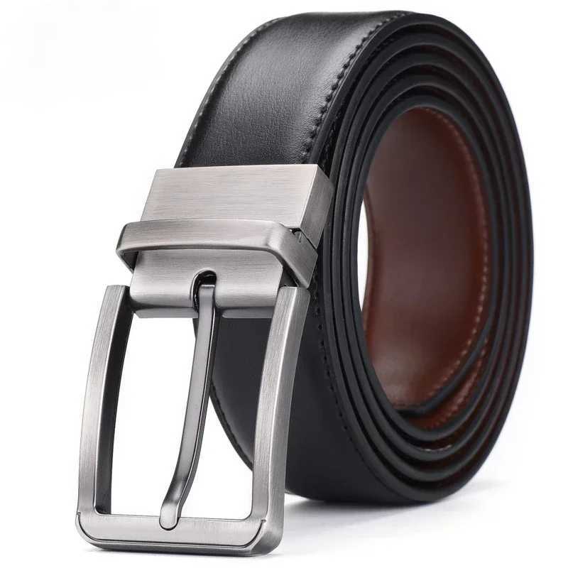 Belt for Men Business Doublesided Alloy Pin Buckle Belt for Jeans Casual Waist Belt JeansXJ251023