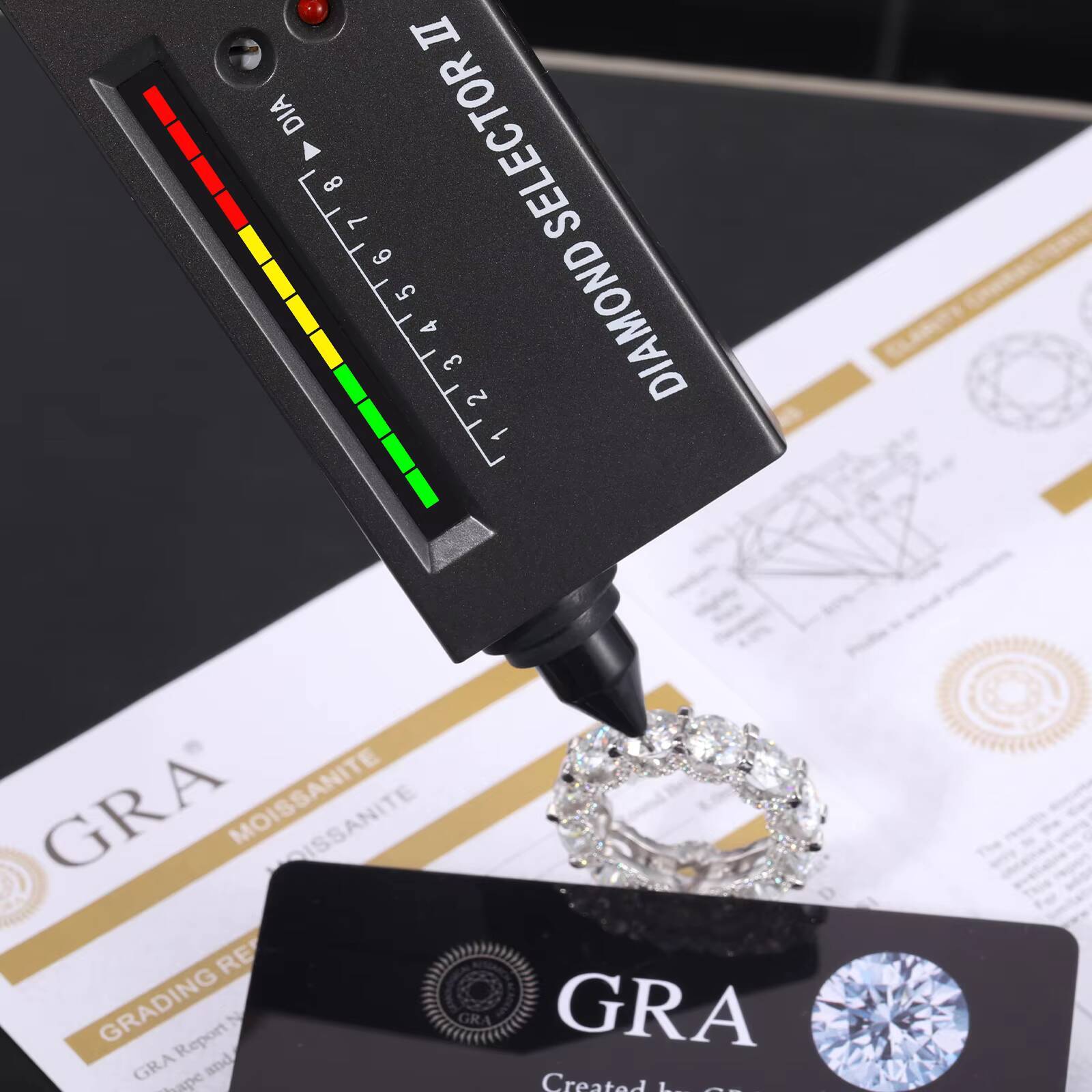 Luxury Engagement Fine Jewelry 925 Sterling Silver 1 Row 3mm8mm VVS Moissanite Diamond Wedding Band Ring for Men Women Girls